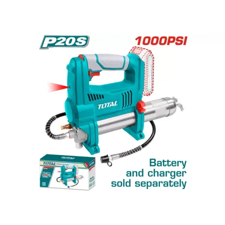 Յուղման ատրճանակ մարտկոցային 20Վ 10.000PSI TOTAL TGGLI2010