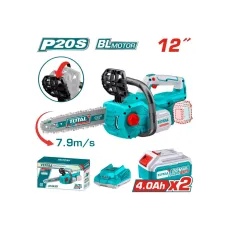 Շղթայավոր սղոց մարտկոցային 20Վ 300մմ TOTAL TGSLI201286