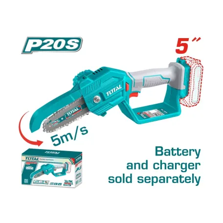 Մինի շղթայավոր սղոց մարտկոցային 20Վ 130մմ TOTAL TGSLI2058 Մինի շղթայավոր սղոց մարտկոցային 20Վ 130մմ TOTAL TGSLI2058