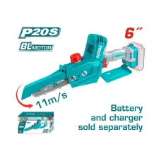 Մինի շղթայավոր սղոց մարտկոցային 20Վ 150մմ TOTAL TGSLI2068 Մինի շղթայավոր սղոց մարտկոցային 20Վ 150մմ TOTAL TGSLI2068