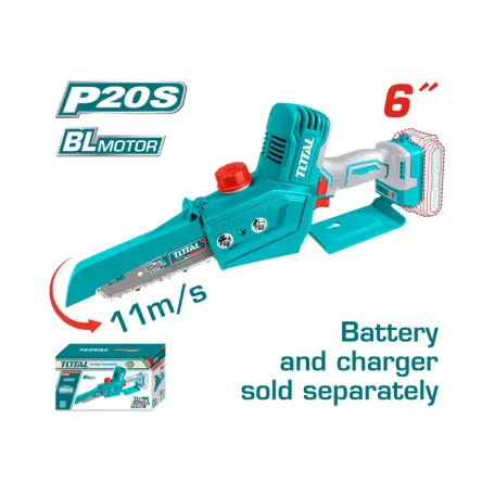 Մինի շղթայավոր սղոց մարտկոցային 20Վ 150մմ TOTAL TGSLI2068