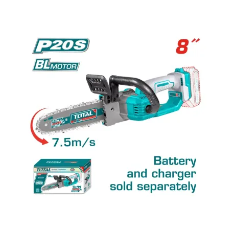 Շղթայավոր սղոց մարտկոցային 20Վ 200մմ TOTAL TGSLI2085