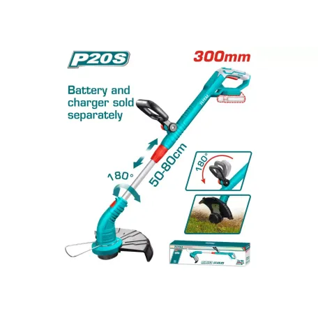 Խոտհնձիչ մարտկոցային 20Վ 300մմ TOTAL TGTLI2001