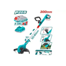 Խոտհնձիչ մարտկոցային 20Վ 300մմ (մարտկոցով, լիցքավորիչով) TOTAL TGTLI20328 Խոտհնձիչ մարտկոցային 20Վ 300մմ (մարտկոցով, լիցքավորիչով) TOTAL TGTLI20328