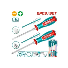 Հարվածային պտուտակահանների հավաքածու 2 հատ TOTAL TGTST0206