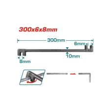 Ամրանի թեքման ձող 300մմ TOTAL THBEB06082