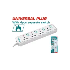 Երկարացման լար TOTAL THES03041V 4տեղ, 3մ