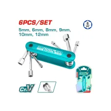 Ծալովի գլխիկների հավաքածու 6 կտոր TOTAL THFND061 Ծալովի գլխիկների հավաքածու 6 կտոր TOTAL THFND061