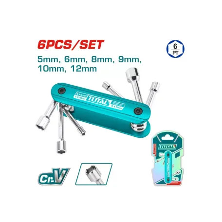 Ծալովի գլխիկների հավաքածու 6 կտոր TOTAL THFND061