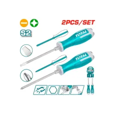 Հարվածային պտուտակահանի հավաքածու 2կտոր TOTAL THGSS2206