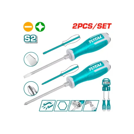 Հարվածային պտուտակահանի հավաքածու 2կտոր TOTAL THGSS2206 Հարվածային պտուտակահանի հավաքածու 2կտոր TOTAL THGSS2206