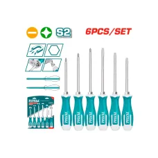 Հարվածային պտուտակահանների հավաքածու 6 կտոր TOTAL THGSS2606