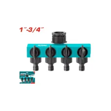 Խողովակի կոնեկտոր քառագլուխ TOTAL THHC604101