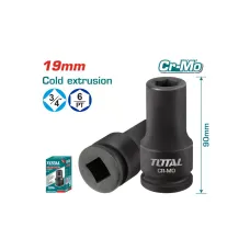Հարվածային գլխիկ 19մմ 3/4'' TOTAL THHISD3419L Հարվածային գլխիկ 19մմ 3/4'' TOTAL THHISD3419L
