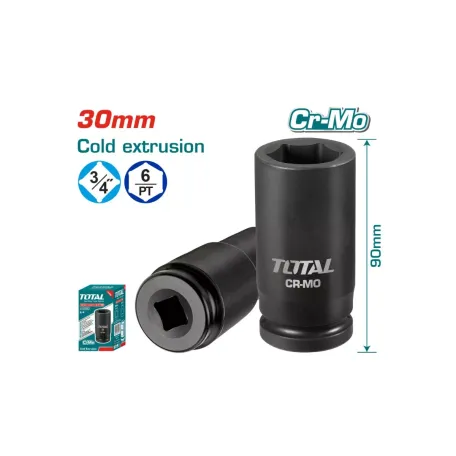 Հարվածային գլխիկ 30մմ 3/4'' TOTAL THHISD3430L Հարվածային գլխիկ 30մմ 3/4'' TOTAL THHISD3430L