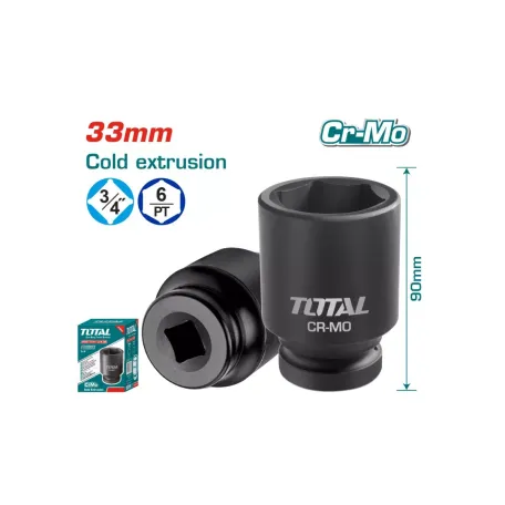 Հարվածային գլխիկ 33մմ 3/4'' TOTAL THHISD3433L