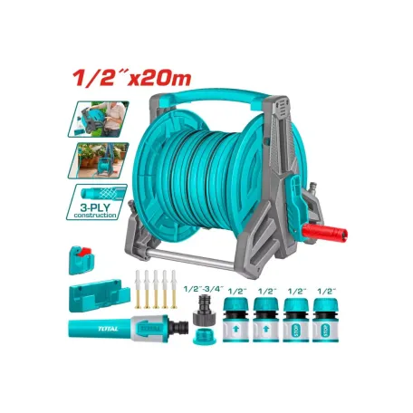 Ոռոգման պարագաների հավաքածու 1/2” 20մ TOTAL THHR20124
