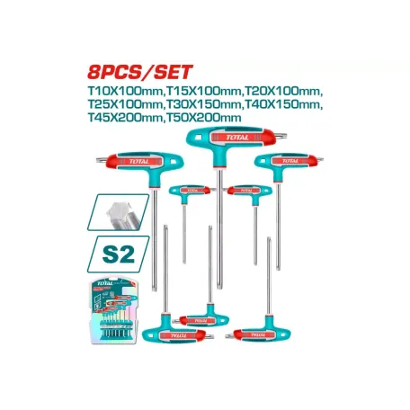 Աստղաձև պտուտակահանի հավաքածու 8կտ TOTAL THHW8083