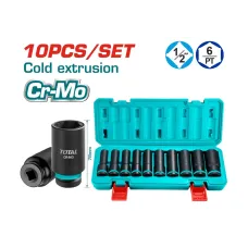 Հարվածային գլխիկների հավաքածու երկար TOTAL THKISD12102L