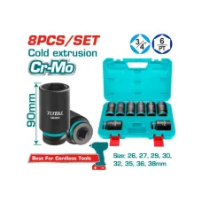 Խորը հարվածային գլխիկների հավաքածու 8 հատ 3/4” TOTAL THKISD34082L