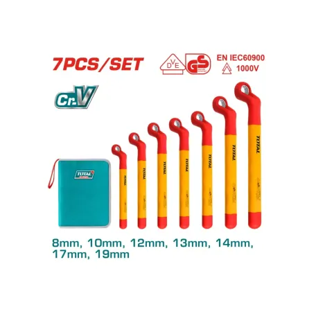 Դիէլեկտրիկ օղակաձև բանալիների հավաքածու  7 կտոր TOTAL THKISPA0702