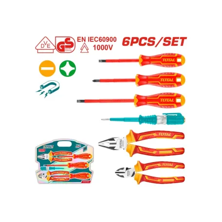 Դիէլեկտրիկ գործիքների հավաքածու TOTAL THKIST3062 6կտոր Դիէլեկտրիկ գործիքների հավաքածու TOTAL THKIST3062 6կտոր