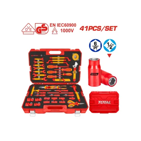Դիէլեկտրիկ գործիքների հավաքածու TOTAL THKITH4101 41կտոր