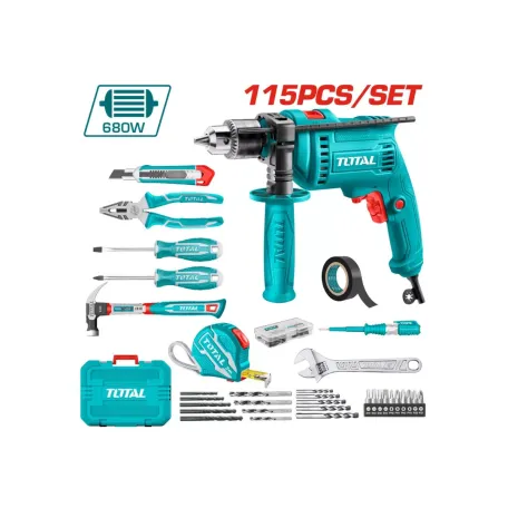 Գայլիկոնիչի հավաքածու TOTAL THKTHP1152 115 կտոր Գայլիկոնիչի հավաքածու TOTAL THKTHP1152 115 կտոր