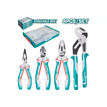 Գործիքների հավաքածու 4 կտոր տուփով TOTAL THKTV02P042