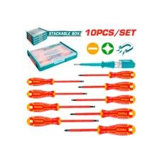 Հավաքածու էլեկտրիկի պտուտակահանների 10կտ. TOTAL THKTV02S101