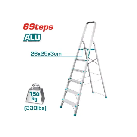 Կենցաղային Սանդուղք 6 քայլ TOTAL THLAD06061 Կենցաղային Սանդուղք 6 քայլ TOTAL THLAD06061