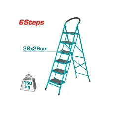 Սանդուղք մետաղյա 6 քայլ TOTAL THLAD09061 Սանդուղք մետաղյա 6 քայլ TOTAL THLAD09061