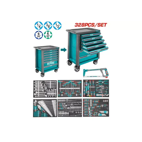 Գործիքների հավաքածու TOTAL THPTCS73281 328կտոր