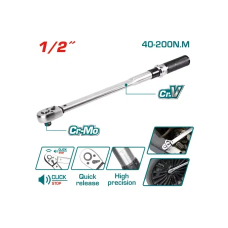 Դինանոմետրիկ պոչ գլխիկների 1/2'' 500մմ TOTAL THPTW200N2