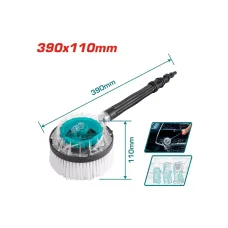 Պտտվող խոզանակ բարձր ճնշման լվացող սարքի համար 390x110մմ TOTAL THRB8702