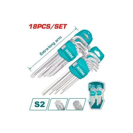 Վեցանկյուն և աստղաձև բանալիներ հավաքածու TOTAL THT106KT0181 Վեցանկյուն և աստղաձև բանալիներ հավաքածու TOTAL THT106KT0181