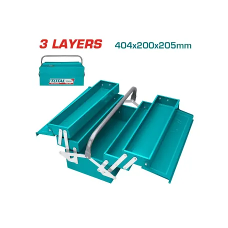 Գործիքի տուփ 3հարկ TOTAL THT10702
