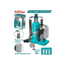 Հիդրավլիկ շշաձև դոմկրատ օդով 12 տոննա TOTAL THT109126