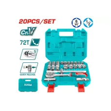 Գլխիկների հավաքածու 20 կտոր 1,2 ճռիկով TOTAL THT121201 Գլխիկների հավաքածու 20 կտոր 1,2 ճռիկով TOTAL THT121201