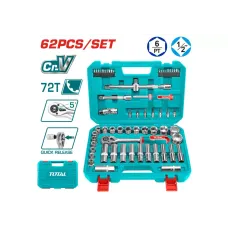 Ճռիկի գլխիկների հավաքածու TOTAL THT121602 62ktor Ճռիկի գլխիկների հավաքածու TOTAL THT121602 62ktor