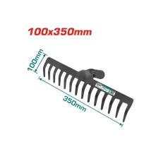 Փոցխ 14 ատամ 100մմ x 350մմ TOTAL THT1221