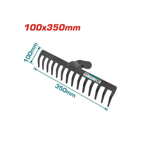 Փոցխ 14 ատամ 100մմ x 350մմ TOTAL THT1221