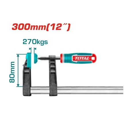 300մմx80մմ Սեղմիչ F TOTAL THT1320801