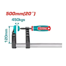 500մմx120մմ Սեղմիչ F TOTAL THT1321203 500մմx120մմ Սեղմիչ F TOTAL THT1321203