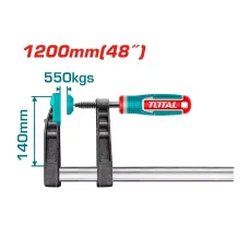 1200մմx140մմ Սեղմիչ F TOTAL THT1321402 1200մմx140մմ Սեղմիչ F TOTAL THT1321402