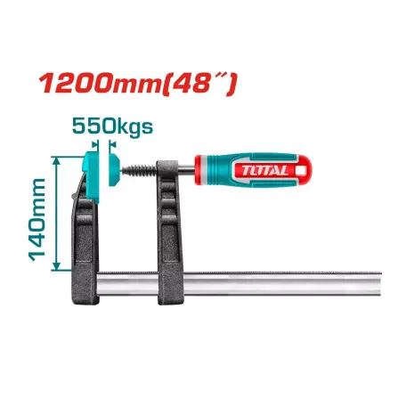 1200մմx140մմ Սեղմիչ F TOTAL THT1321402