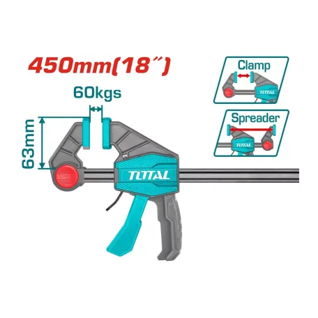 Սեղմիչ 63*450մմ TOTAL THT1340603