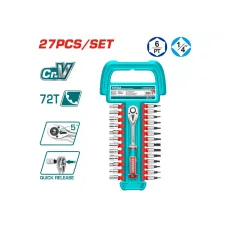 Գլխիկների հավաքածու 27 կտոր TOTAL THT141271 Գլխիկների հավաքածու 27 կտոր TOTAL THT141271