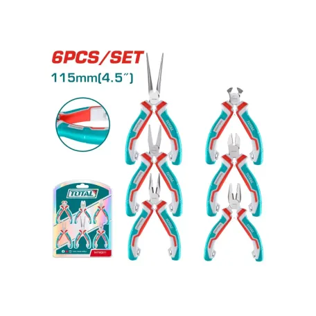 Հավաքածու հարթաշուրթերի փոքր 6կտոր TOTAL THT1K0511 Հավաքածու հարթաշուրթերի փոքր 6կտոր TOTAL THT1K0511