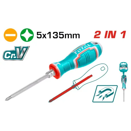 Պտուտակահան 2ը 1ում TOTAL THT250226